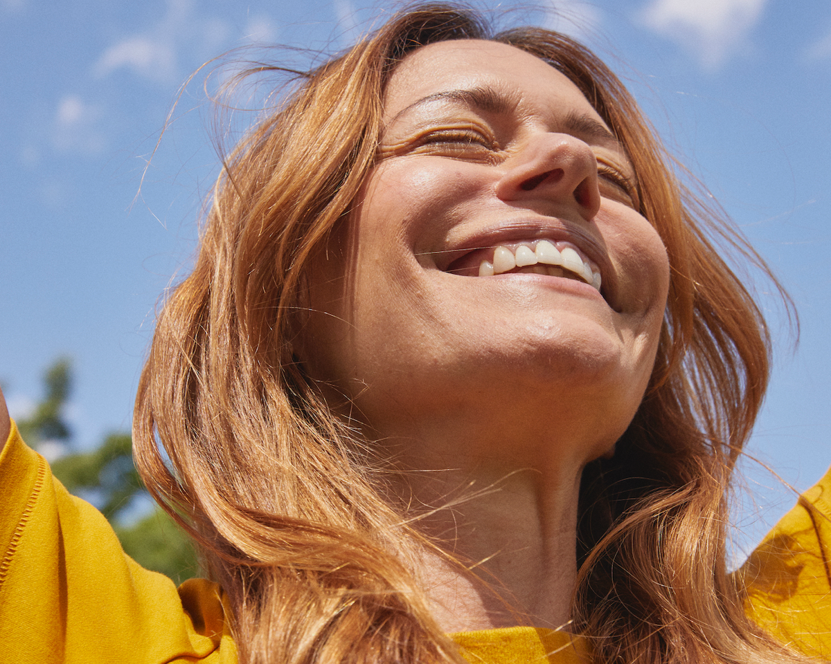 Woman smiling
