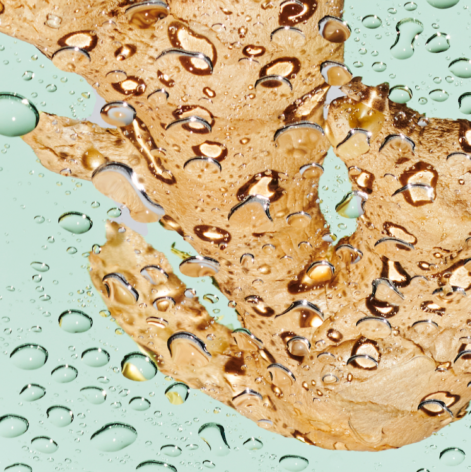 Ginger root in water