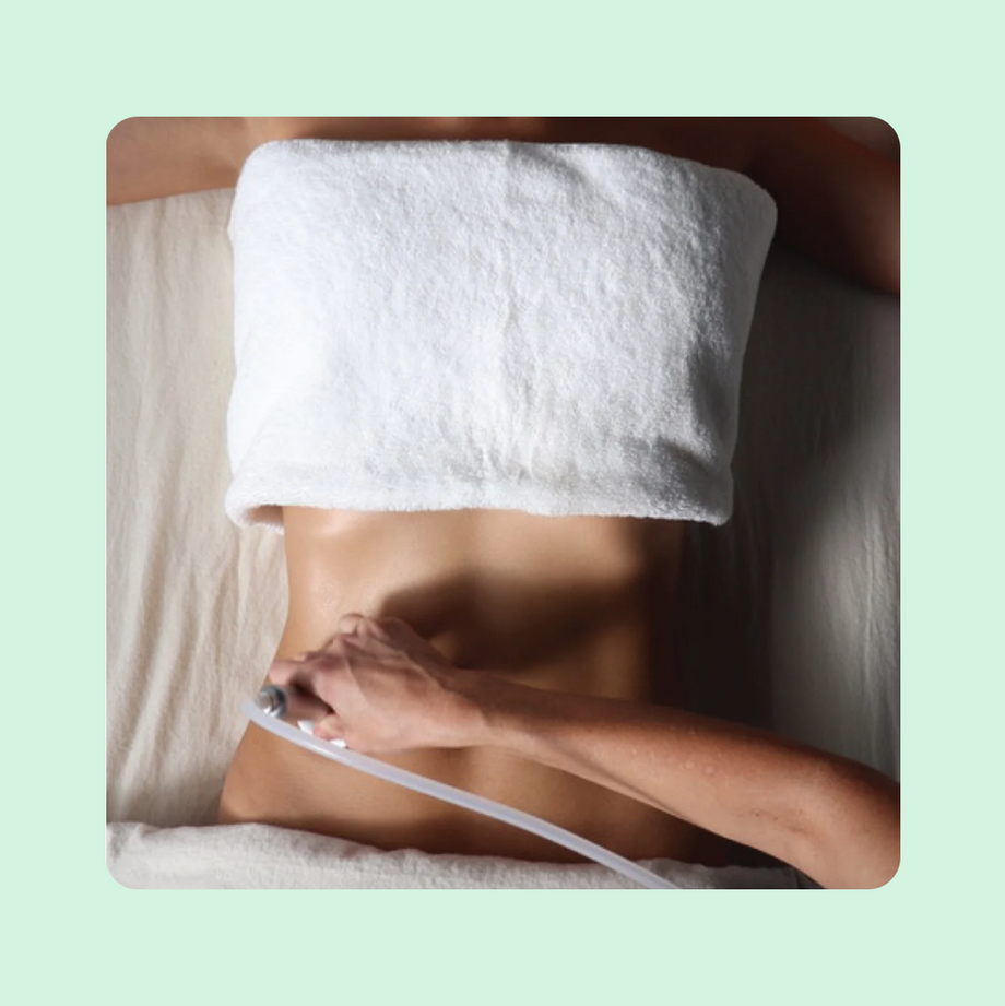 belly getting massaged 