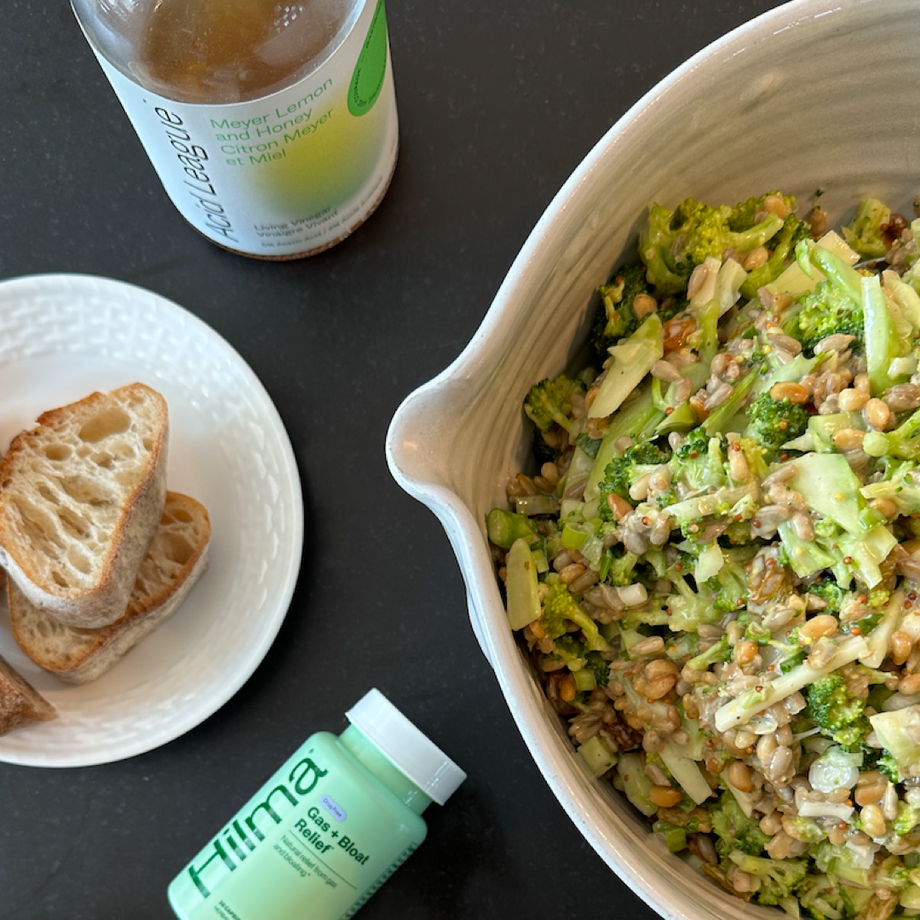 bowl of broccoli slaw
