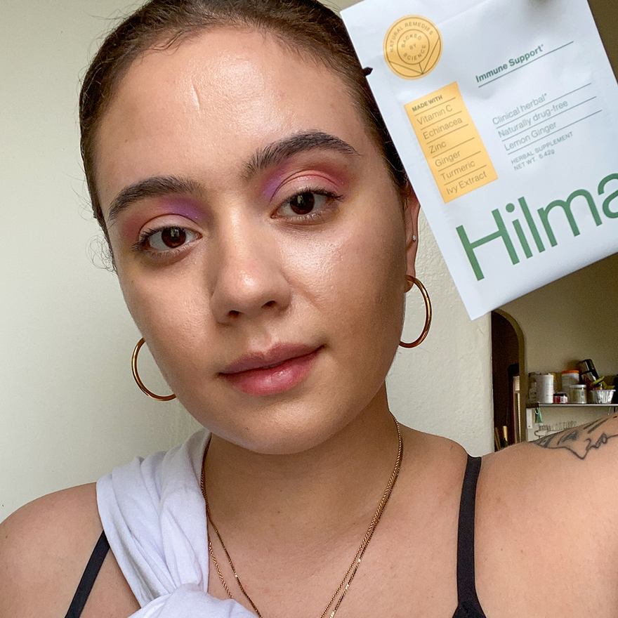 gabrielle rizzo with Hilma immune support