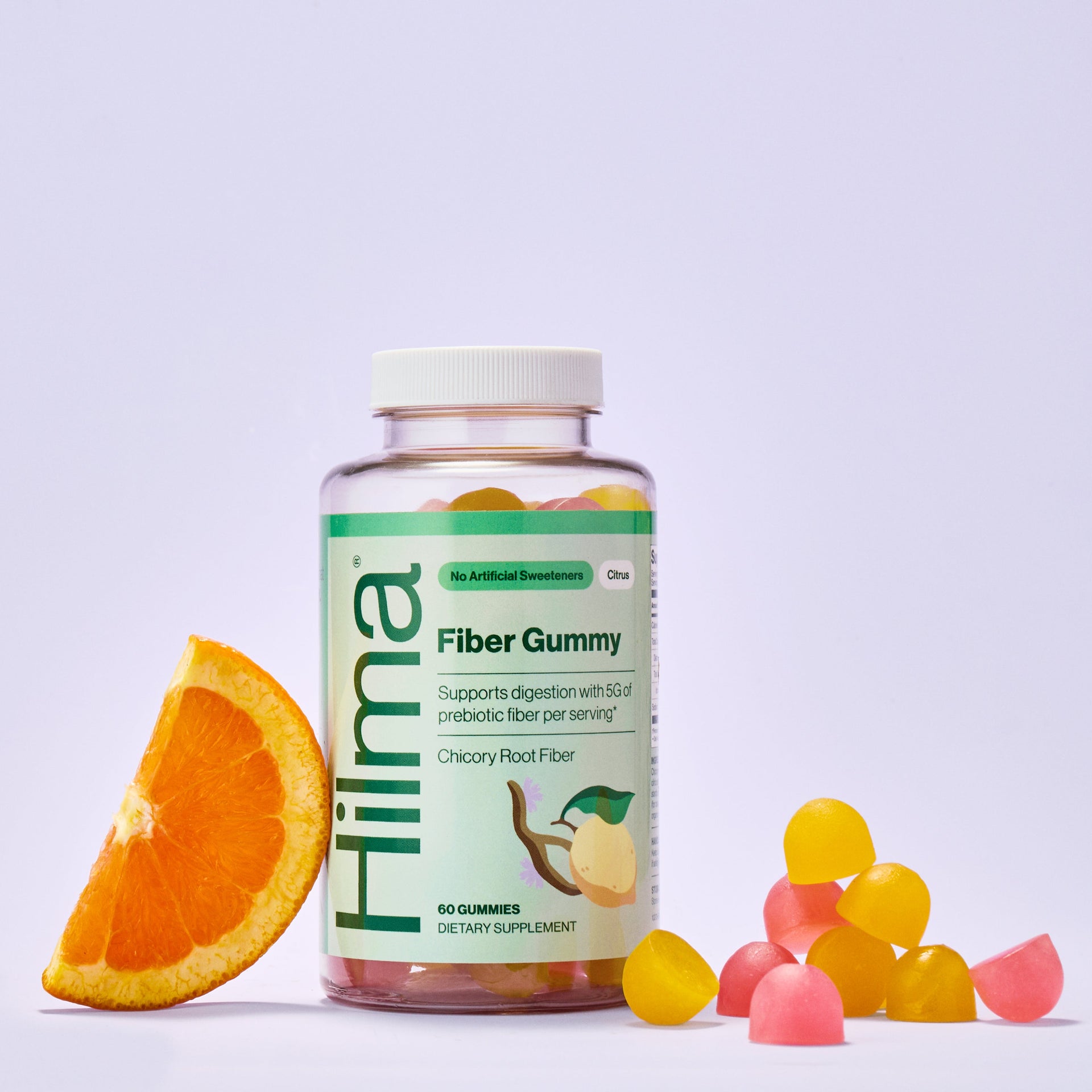 Fiber Gummy with ingredients 
new