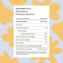 new
Elderberry Immune Gummy Supplement Facts Panel