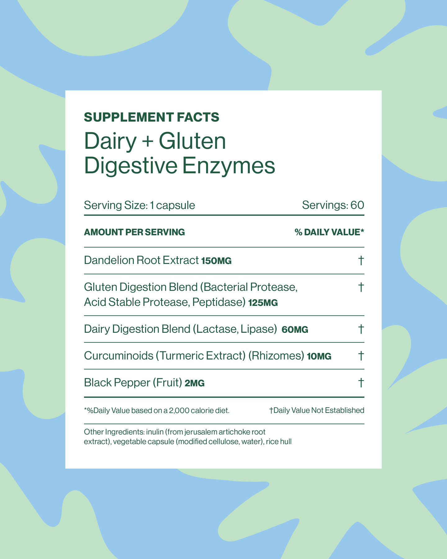 Dairy + Gluten Digestive Enzymes | Hilma
