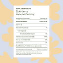new
Elderberry Immune Gummy Supplement Facts Panel