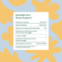 Sleep Support Supplement Facts Panel 
new