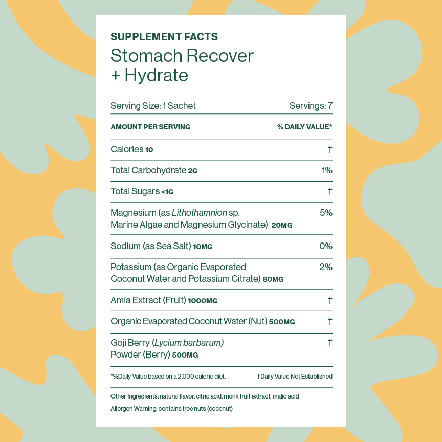 Stomach Recover + Hydrate 
new